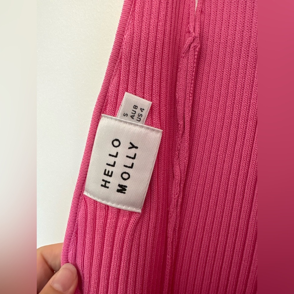 Hello Molly Hot Pink Maddison Knit dress - Picture 4 of 4